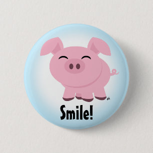 Cute Gris Smile-knapp Knapp