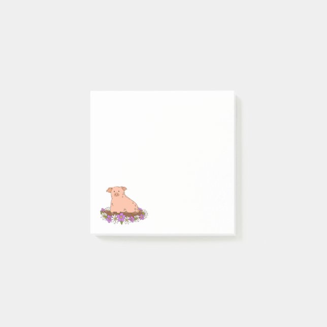 Cute Gris Stationery - fästanteckningar Post-it Block (Framsida)