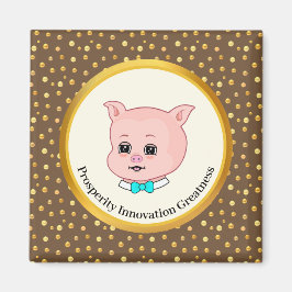 Cute Gris Tecknad Magnet