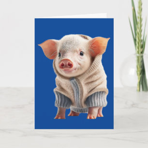 CUTE GRIS VARNING OM ETT SVAGARE BIRTHDAY-KORT KORT