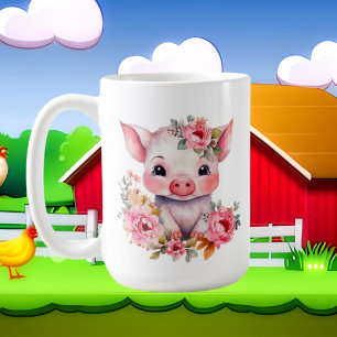 Cute grisar add monogram kaffemugg