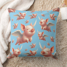 Cute Grisar flyger blissully i Sunny Blå himmel