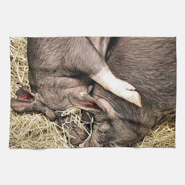 CUTE GRISAR KÖKSHANDDUK (Horisontell)