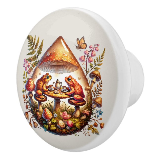 Cute groda älskare te party knopp (Höger)