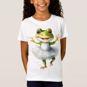 Cute groda ballerina dansballet. t shirt