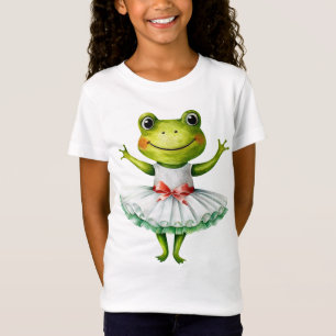 Cute groda ballerina dansballet. t shirt