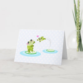 Cute grodor - kawaii mamma och baby grog tecknad kort