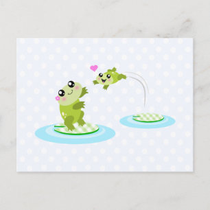 Cute grodor - kawaii mor och barngrodor vykort