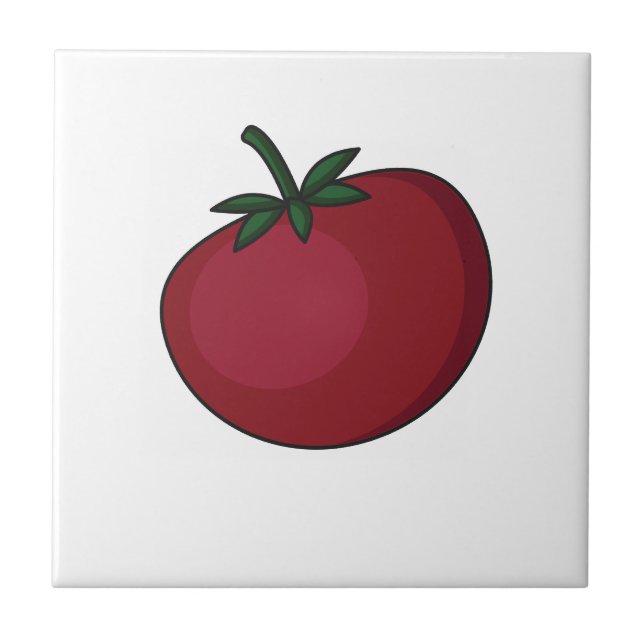 Cute-grönsaker mönster kakelplatta (Framsidan)