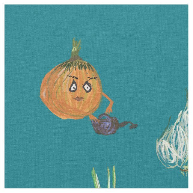 Cute-grönsaker Tyg (Närbild)