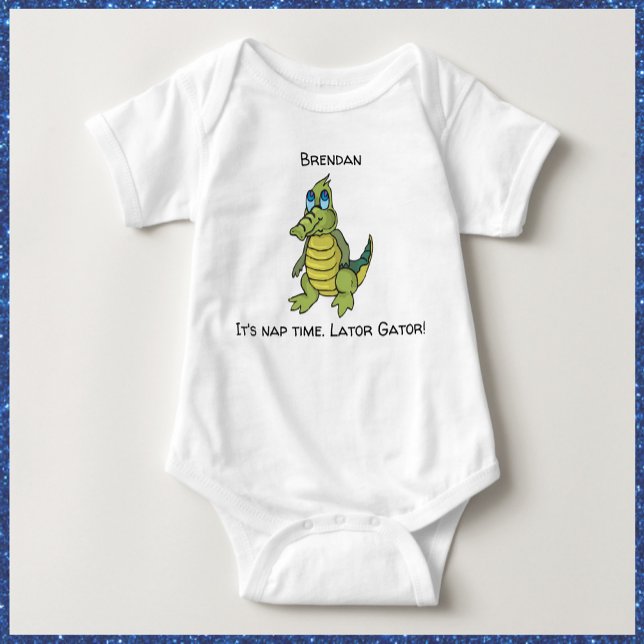 Cute Grönt Alligator T Shirt (Bookmark my store! https://www.zazzle.com/store/capricepetit)