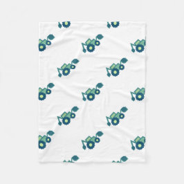 Cute Grönt Backhoe Funny Excavator Digger Boys Fleecefilt