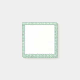 Cute Grönt Blommigt Patterned Fäster anteckningar Post-it Block