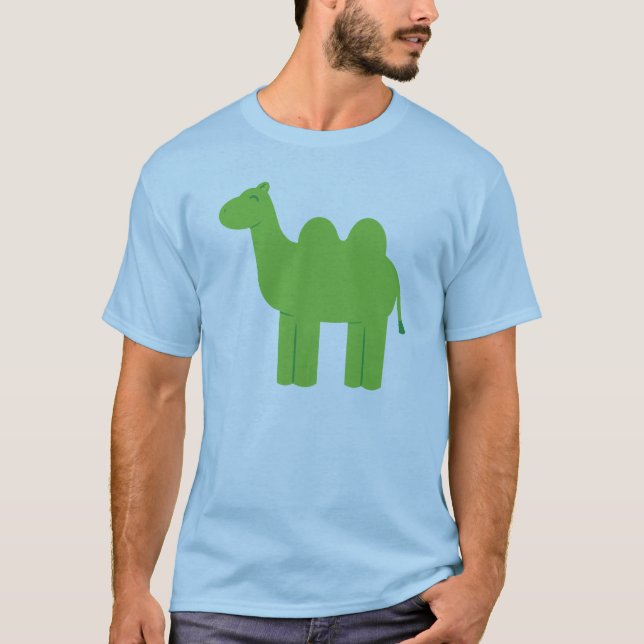 Cute Grönt Camel T-shirt (Framsida)
