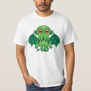 Cute Grönt Cthulhu Monster T Shirt