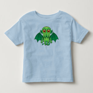 Cute Grönt Cthulhu Monster T Shirt