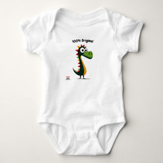 Cute Grönt Dinosaur | Kids & Tonåringar Stil T Shirt