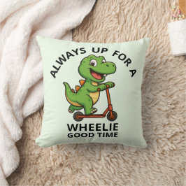 Cute Grönt Dinosaur Kudde