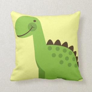 Cute Grönt Dinosaur Kudde