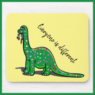 Cute Grönt Dinosaur Mousepad Musmatta