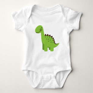 Cute Grönt Dinosaur Tee