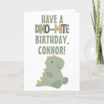 Cute Grönt Dinosaur Young children Birthday