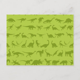 Cute Grönt Dinosaurs Mönster för pojkar Vykort
