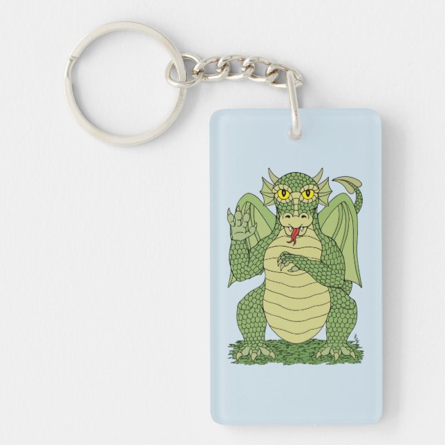 Cute Grönt Dragon (Framsidan)