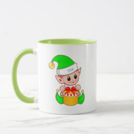 Cute Grönt Elf Mugg