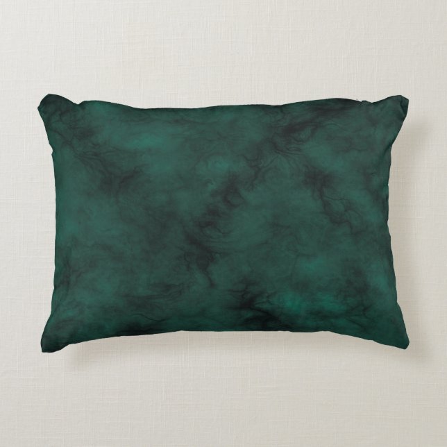 Cute Grönt Emerald MarLED Dekorativ kudde (Framsidan)