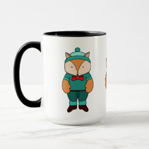 Cute grönt fox mugg
