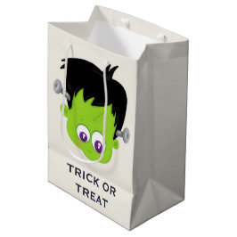 Cute Grönt Frankenstein Monster ansikte Halloween