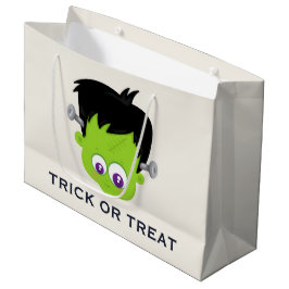 Cute Grönt Frankenstein Monster ansikte Halloween