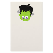 Cute Grönt Frankenstein Monster ansikte Halloween