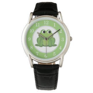 Cute Grönt Frog Armbandsur