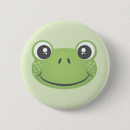 Cute Grönt Frog | Knapp