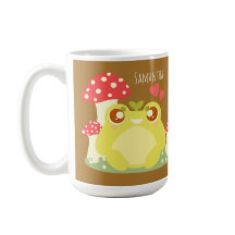 Cute Grönt Frog Sitta in Natur