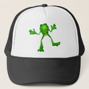 Cute Grönt Froggy Keps
