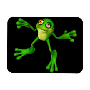 Cute Grönt Froggy Magnet