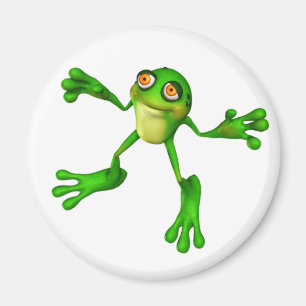 Cute Grönt Froggy Magnet