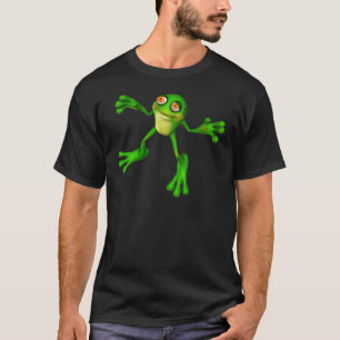 Cute Grönt Froggy T Shirt
