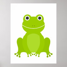 Cute grönt groda