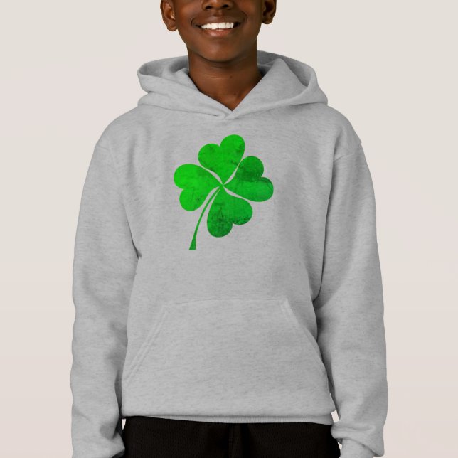 Cute Grönt Lucky 4 lämnar Klöver St. Patrick's Day T Shirt (Framsida)