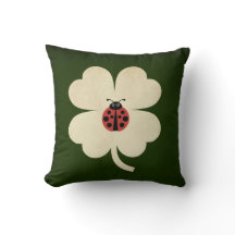 Cute Grönt Lucky Ladybug Shamrock