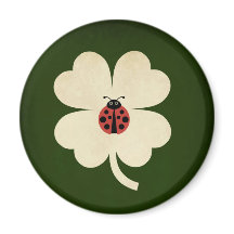 Cute Grönt Lucky Ladybug Shamrock