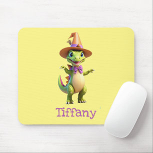 Cute grönt magician dinosaur musmatta