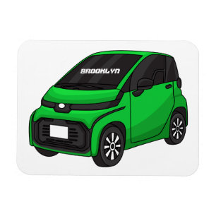 Cute grönt - mikrobil magnet