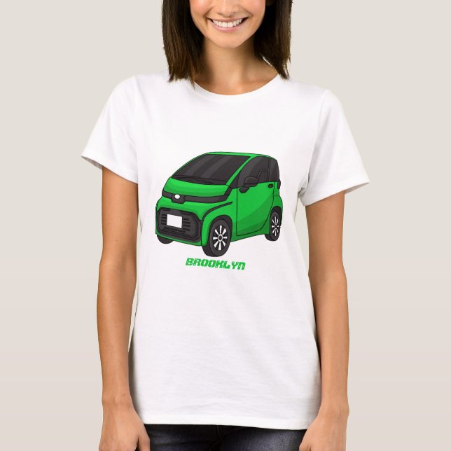 Cute grönt - mikrobil t shirt (Framsida)