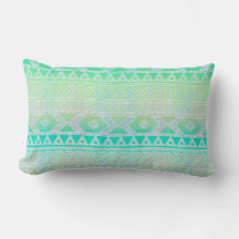 Cute Grönt och Teal Aztec Stylic Mönster