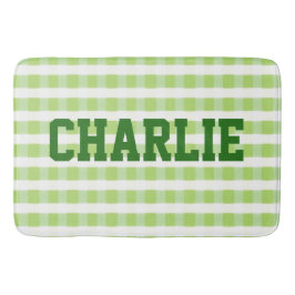 Cute Grönt och vit Badrumsmatta